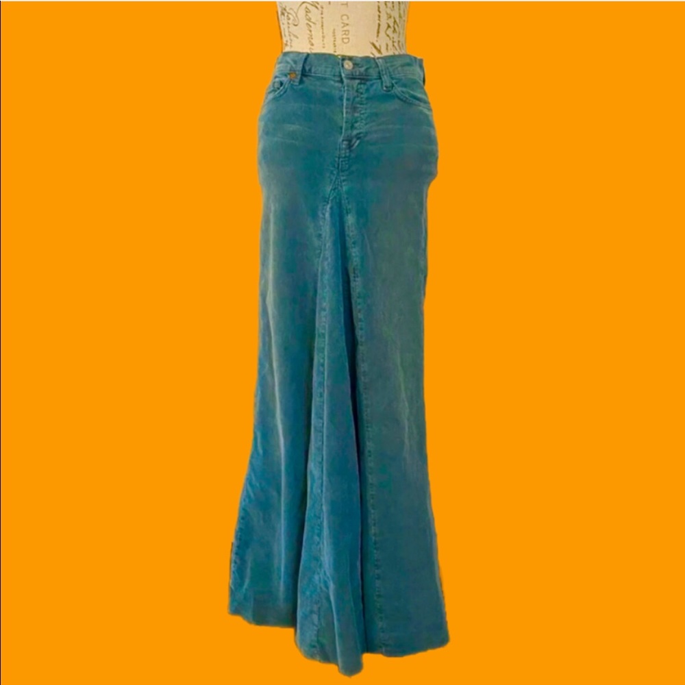 7 Seven for All Mankind Couduroy Maxi Long Skirt